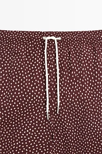 Polka dot print swimming trunks
