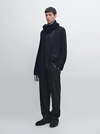 Pantalon en flanelle à rayures doubles