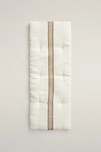 COUSSIN ASSISE BANQUETTE RAYURES