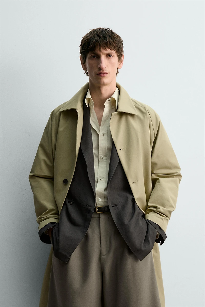 RELAXED FIT TRENCH COAT