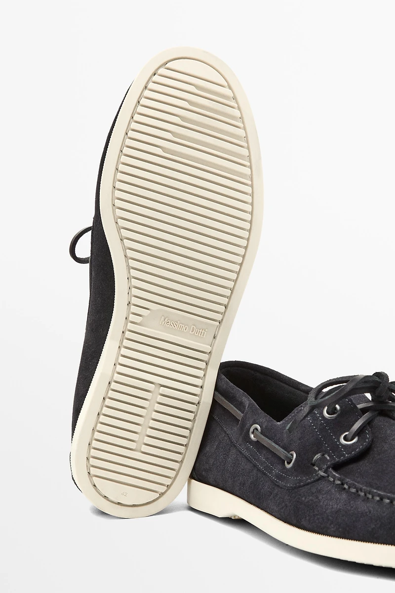 Chaussure bateau cuir
