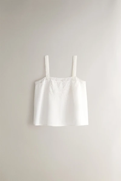 EMBROIDERED COTTON TOP