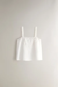 EMBROIDERED COTTON TOP