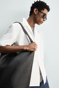 CHEMISE COUPE DÉCONTRACTÉE EN POPELINE