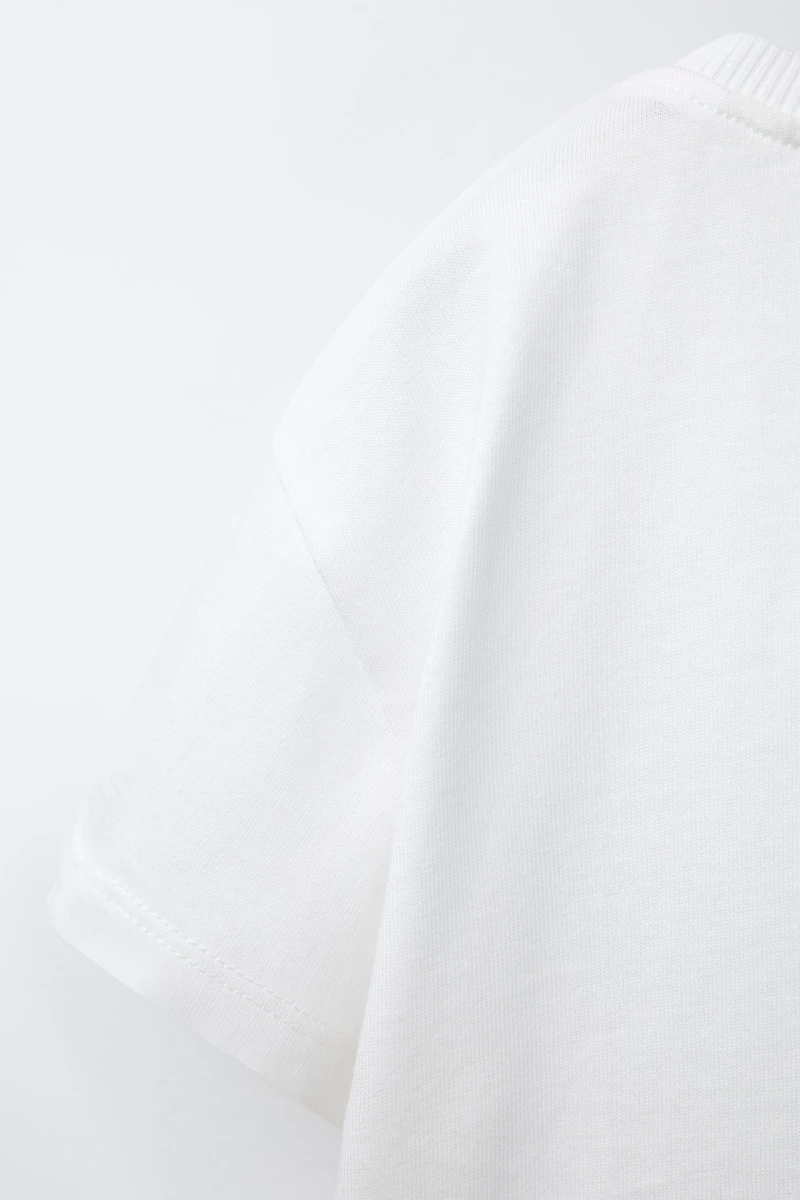 T-SHIRT CŒURS POPELINE