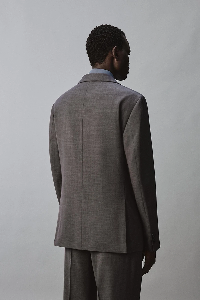 TEXTURED SUIT BLAZER