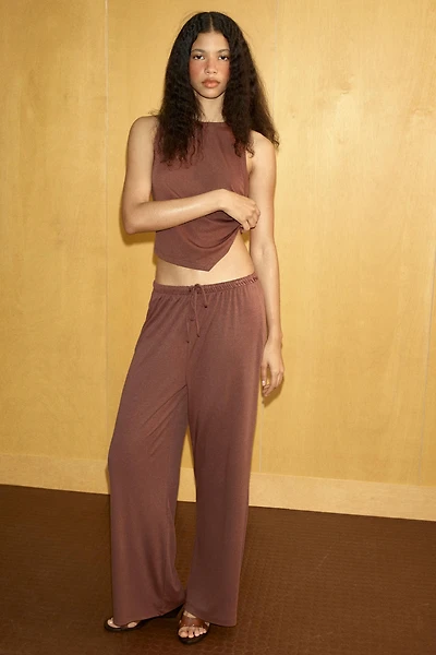 DRAWSTRING FLOWY PANTS
