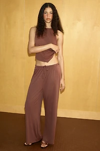 DRAWSTRING FLOWY PANTS