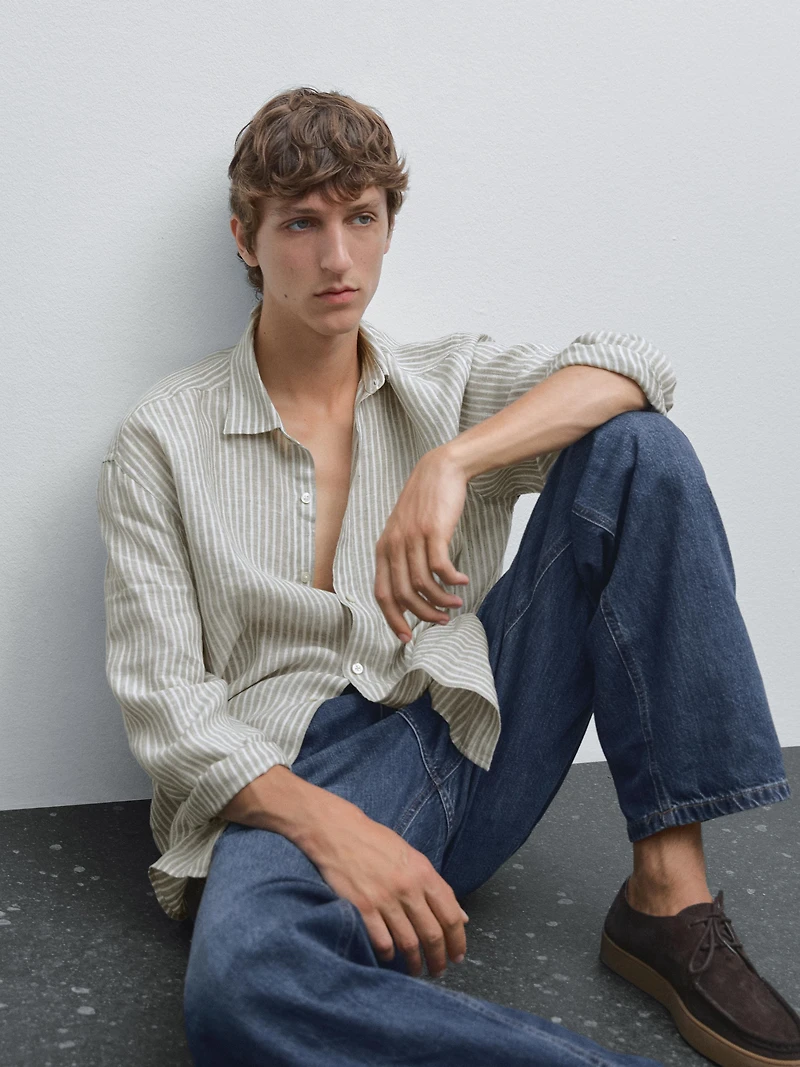 Regular fit striped shirt