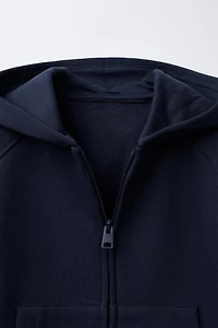 BASIC ZIP SWEATSHIRT