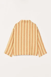LIMITED EDITION 100% LINEN STRIPED SHIRT