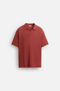 GEOMETRIC JACQUARD POLO SHIRT