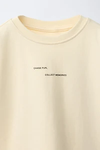 INTERLOCK TEXT T-SHIRT