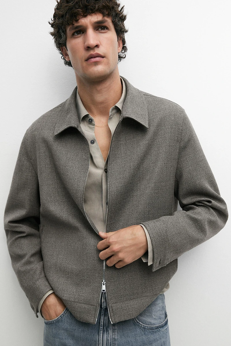 100% wool structured jacket