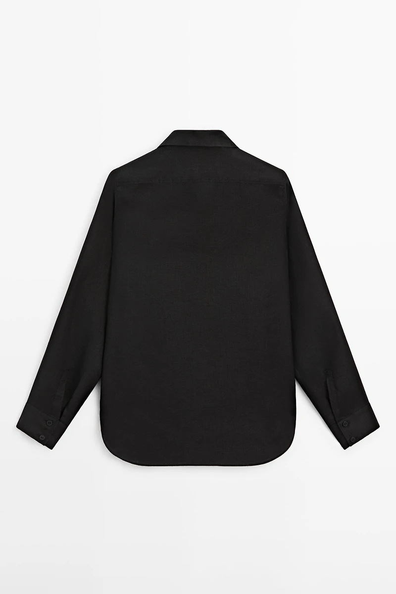 Flowing 100% linen shirt