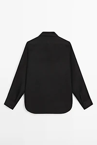 Flowing 100% linen shirt