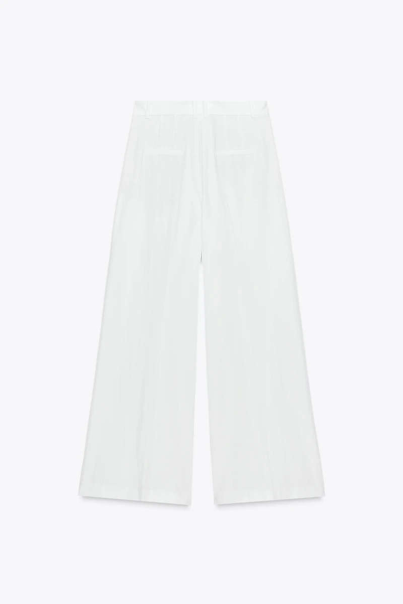 ZW COLLECTION TECHNICAL EFFECT PLEATED PANTS