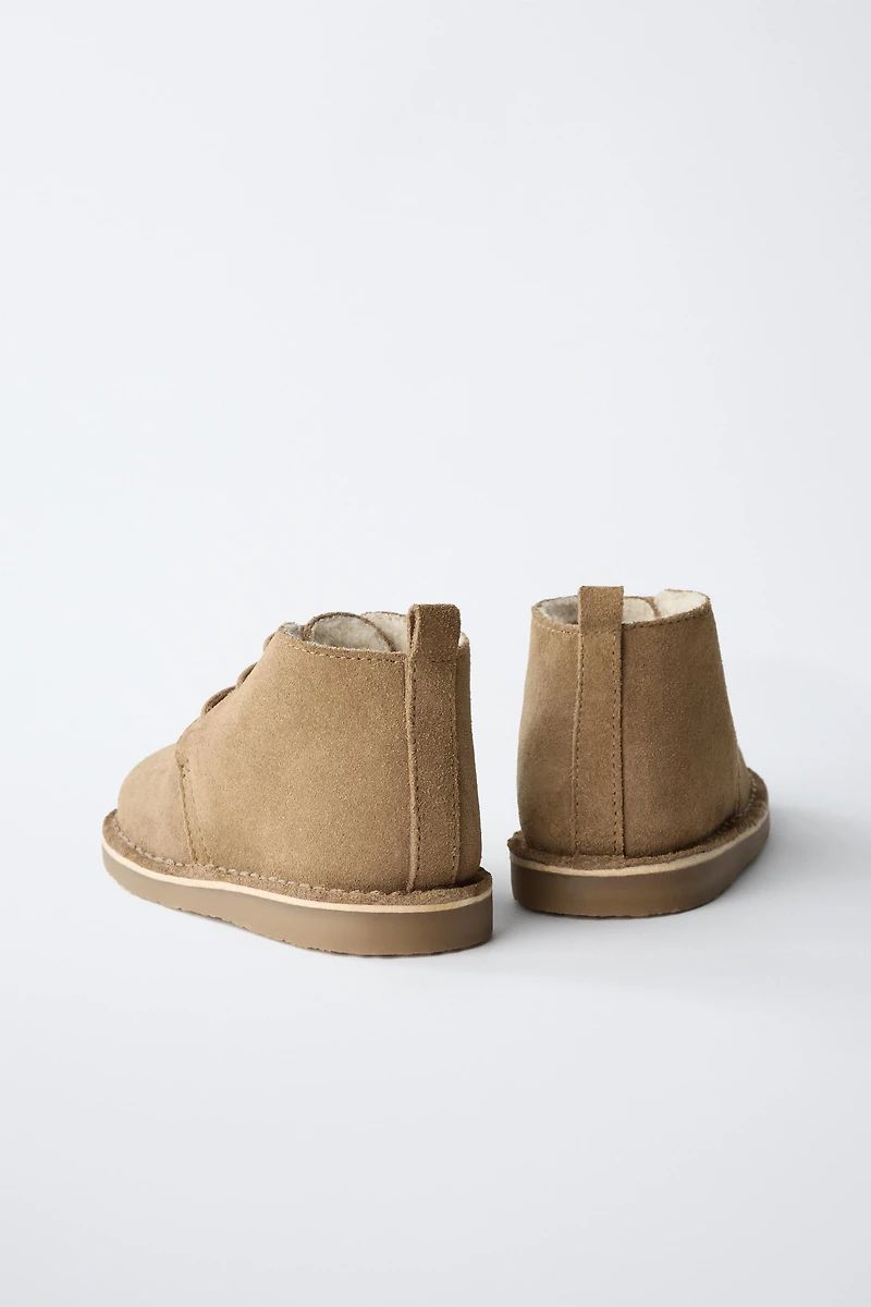 LINED LEATHER BOOTS
