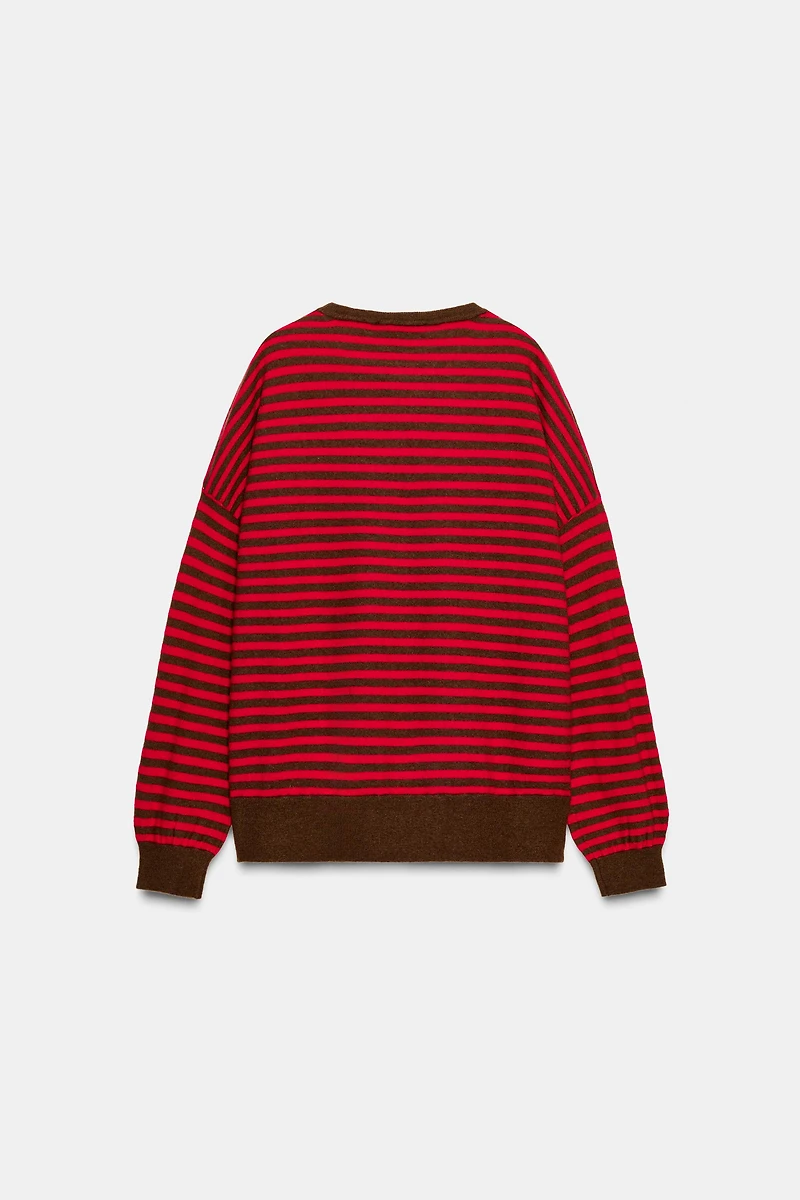 100% WOOL STRIPED JUMPER
