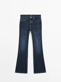 High waist flare fit skinny jeans