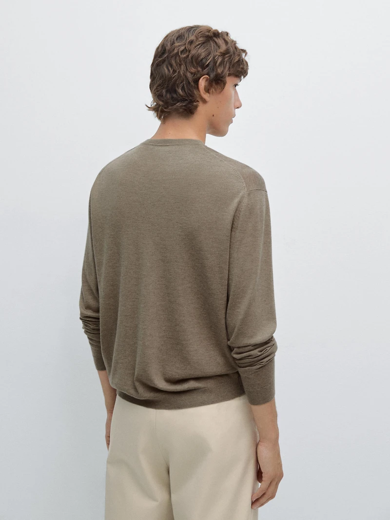 Knit wool blend sweater