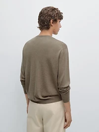 Knit wool blend sweater