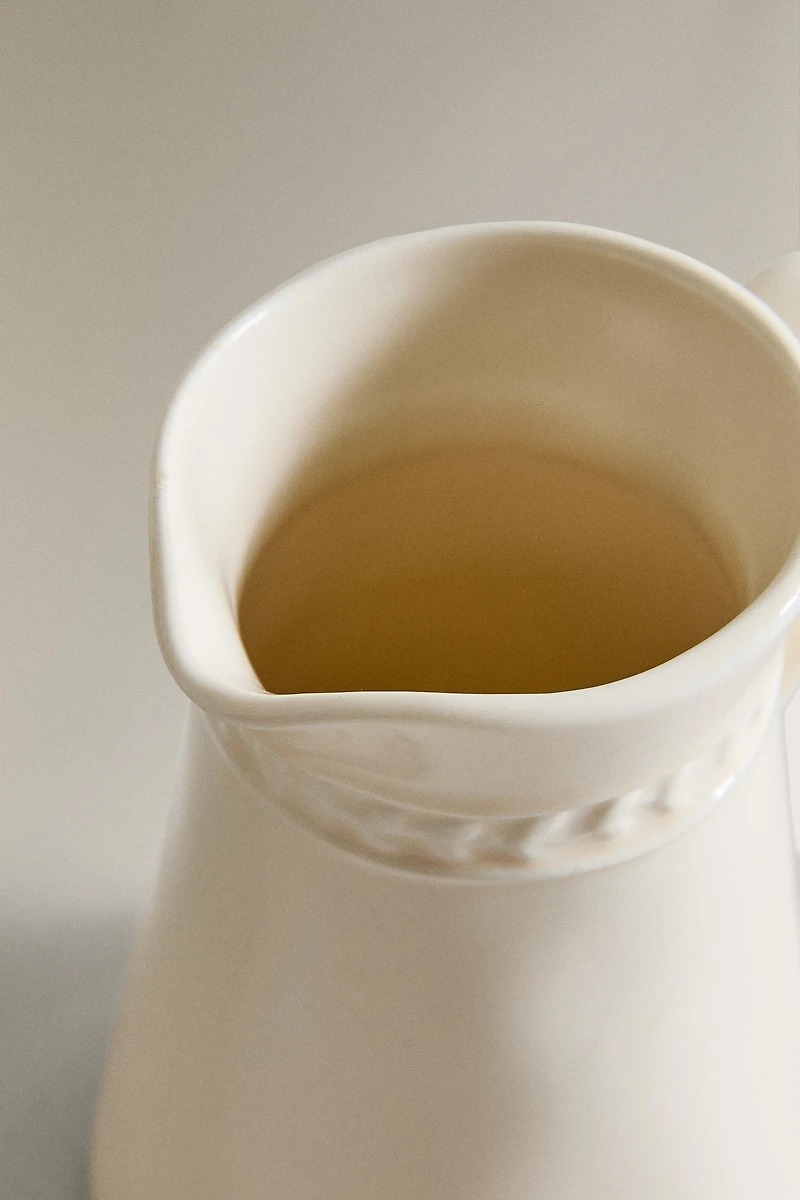 RAISED DESIGN CREAM PITCHER