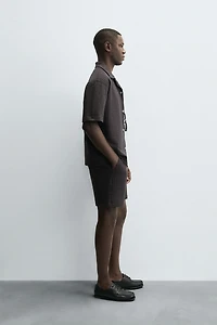 COMFORT STRIPED SEERSUCKER SHORTS