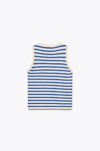 STRIPED KNIT TOP