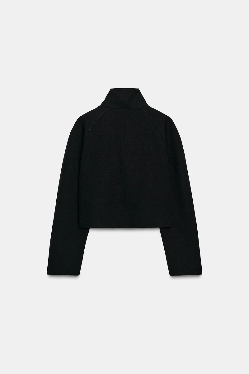 CROPPED DOUBLE-BREASTED JACKET