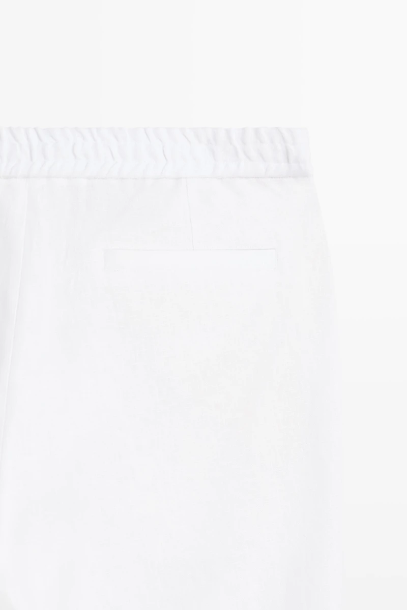 100% linen jogger-fit pants