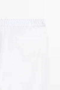 100% linen jogger-fit pants