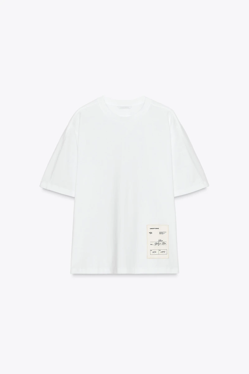 T-SHIRT REGULAR FIT ÉTIQUETTE