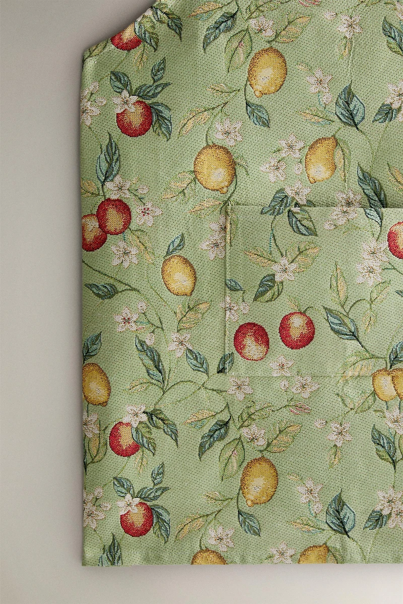 LEMON JACQUARD APRON