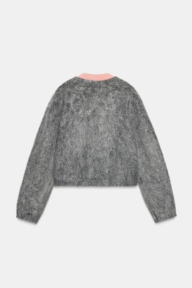 DOUBLE KNIT EFFECT JACKET