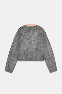 DOUBLE KNIT EFFECT JACKET