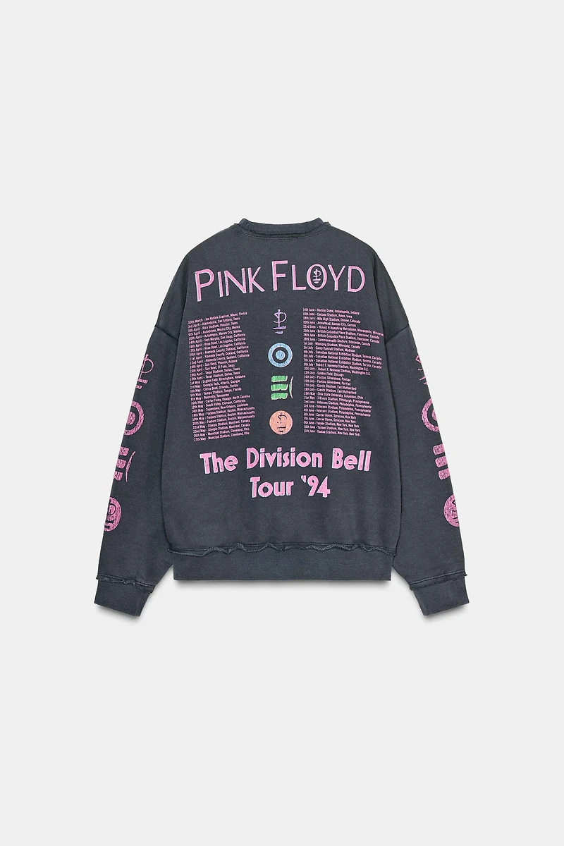 PINK FLOYD© WASHED-EFFECT SWEATSHIRT