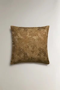GOLD JACQUARD THROW PILLOW COVER | MARISA BERENSON