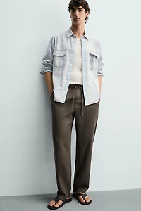 100% LYOCELL REGULAR FIT PANTS