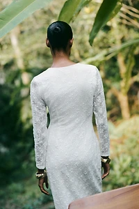 CROCHET MIDI DRESS