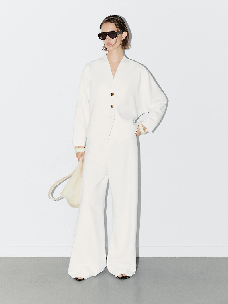 Flowing blazer with gold-toned buttons - STUDIO