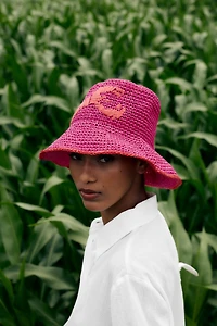 LOBSTER BRAIDED BUCKET HAT