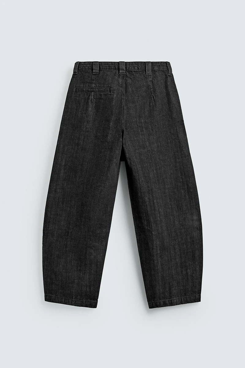 BARREL FIT DENIM CHINO PANTS