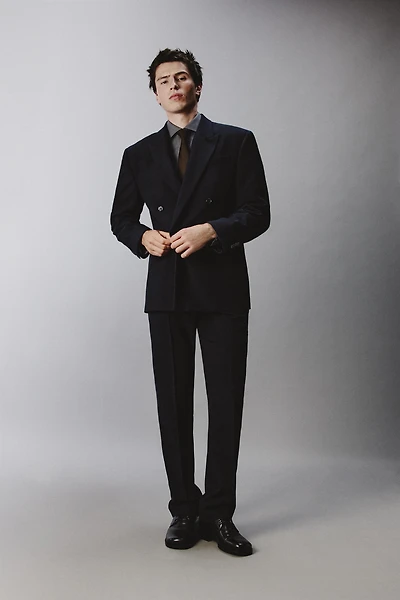 VESTE DE COSTUME CROISÉE EN LAINE