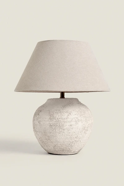 LAMPE DE TABLE CÉRAMIQUE EFFET ANTIQUE