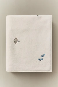 BEACH EMBROIDERY BATH TOWEL