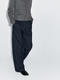 Pantalon large à rayures tennis