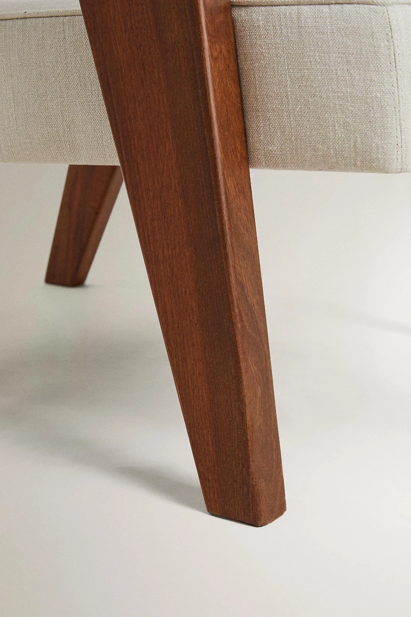 WALNUT UPHOLSTERED ACCENT CHAIR ZARA HOME BY BLASCO