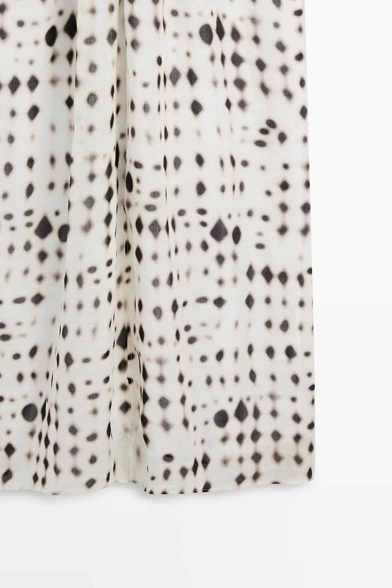 Printed halter dress