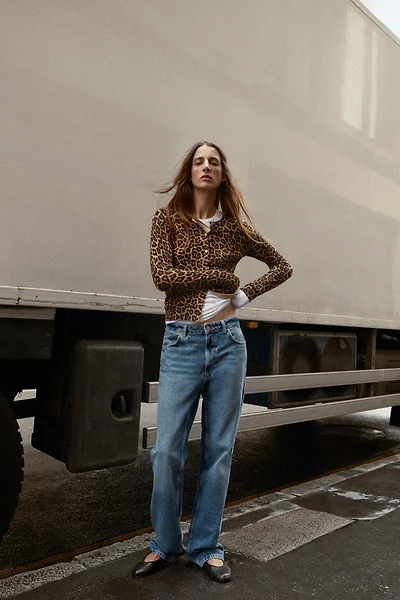 GILET EN MAILLE IMPRIMÉ ANIMAL
